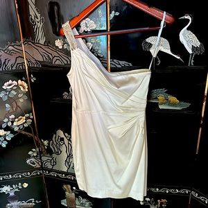 Calvin Klein Womens 10 One Shoulder Dress